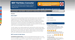 Desktop Screenshot of mxf-file-converter.com