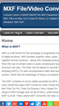 Mobile Screenshot of mxf-file-converter.com