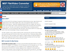 Tablet Screenshot of mxf-file-converter.com